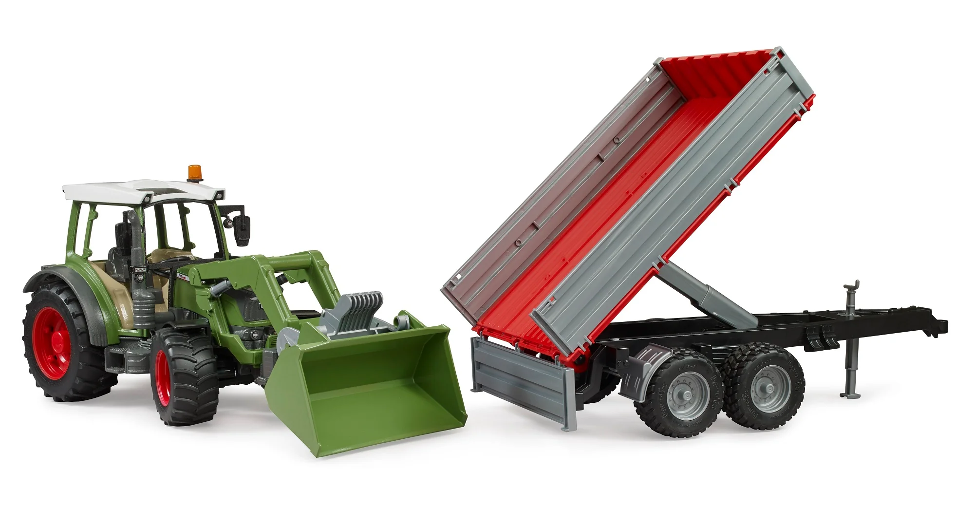 Bruder 02182 Fendt Vario 211 with Front Loader and Tipping Trailer 24.12.8 - Image 4