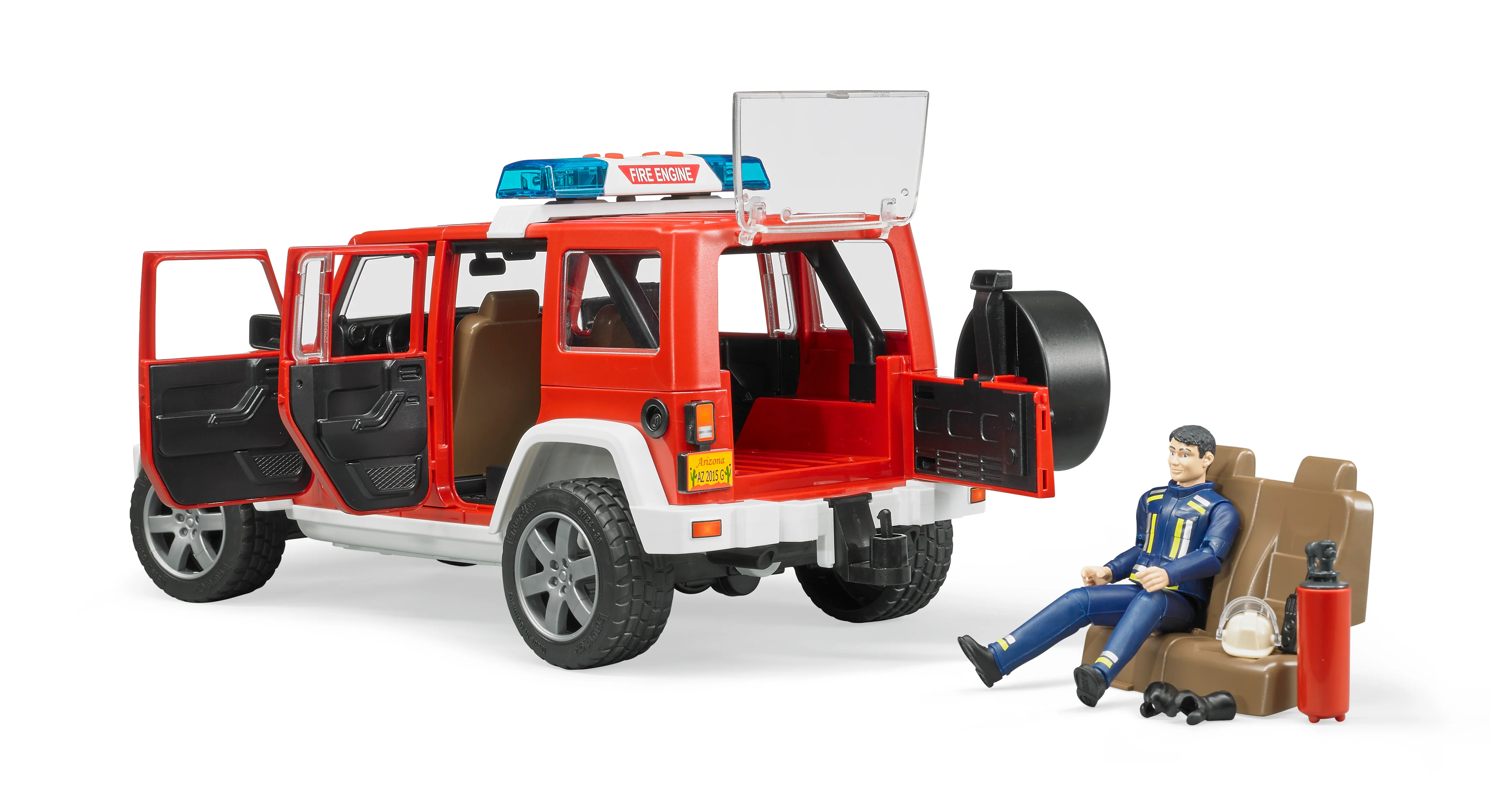 Bruder 02528 Jeep Wrangler Unlimited Rubicon Fire Service with Firefighter 20.12.8 - Image 2