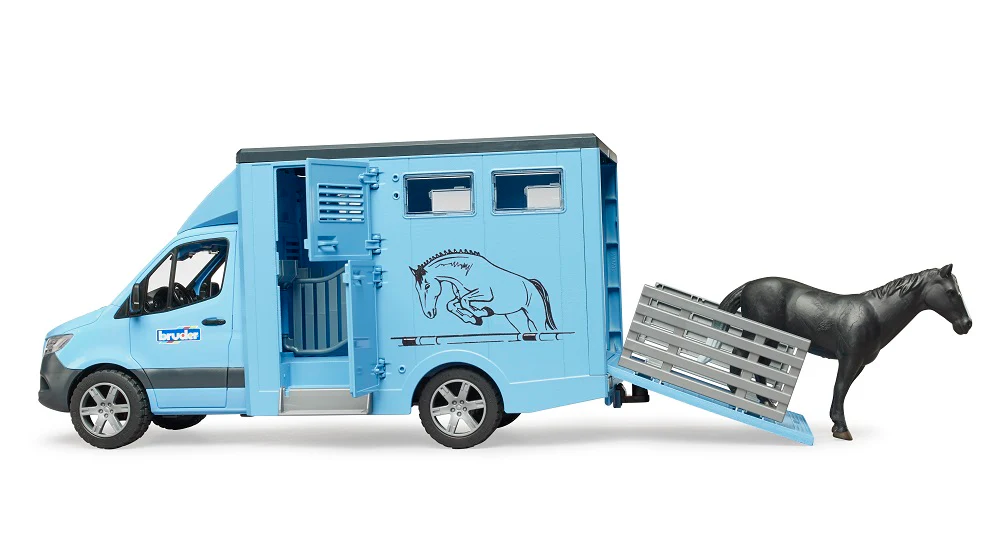 Bruder 02674 Mercedes-Benz Sprinter Animal Transporter with 1 Horse 20.12.8 - Image 6