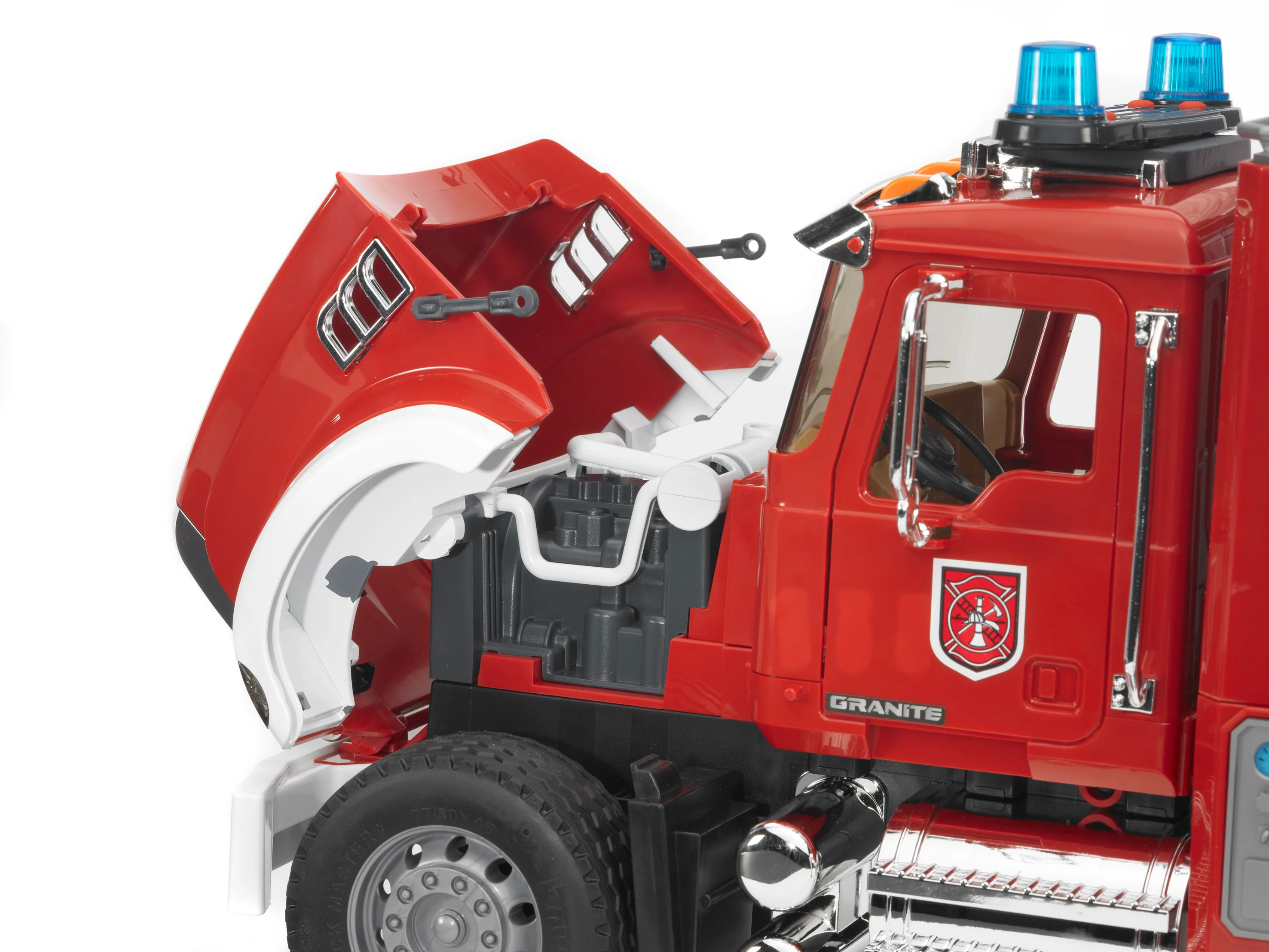 Bruder 02821 Mack Granite Fire Engine with Ladder, Pump, Light & Sound Module  24.12.12 - Image 4