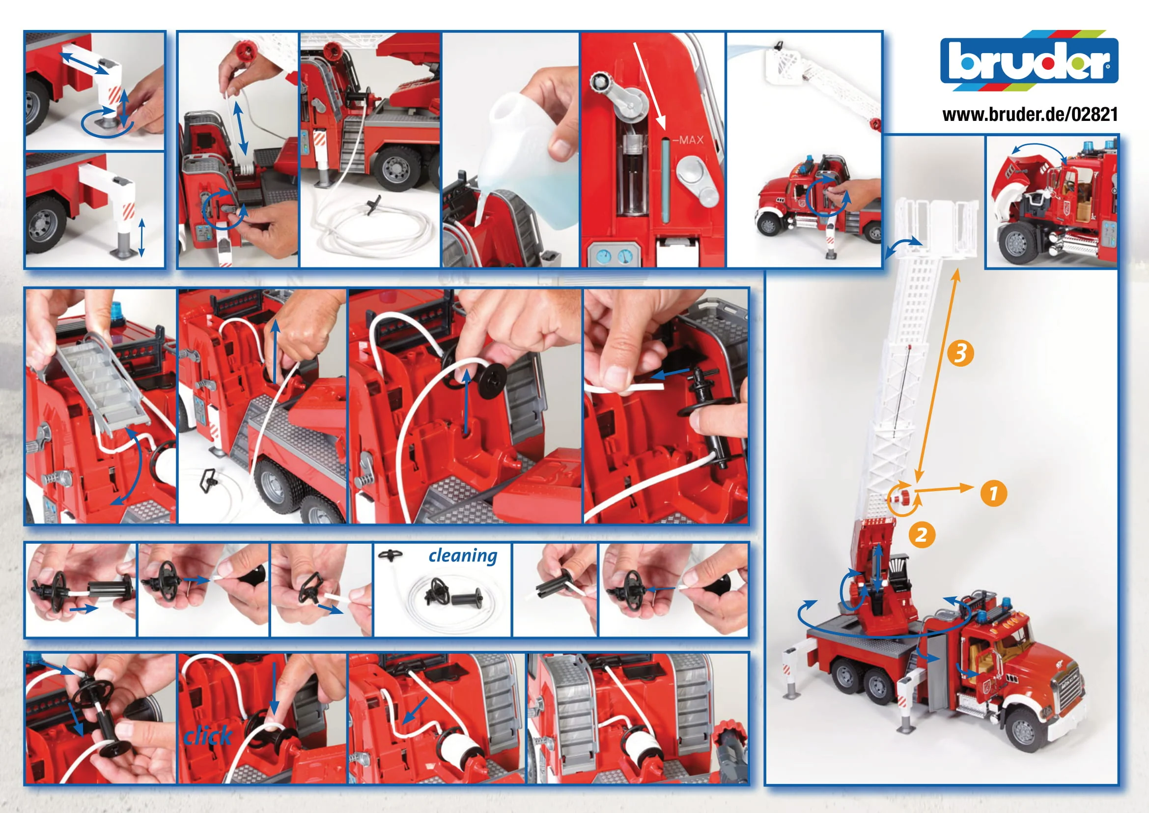 Bruder 02821 Mack Granite Fire Engine with Ladder, Pump, Light & Sound Module  24.12.12 - Image 9