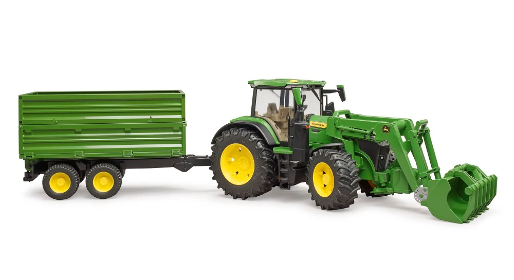 Bruder 09828 John Deere 7R 350 with Front Loader and Tipping Trailer 30.10.10 - Image 5